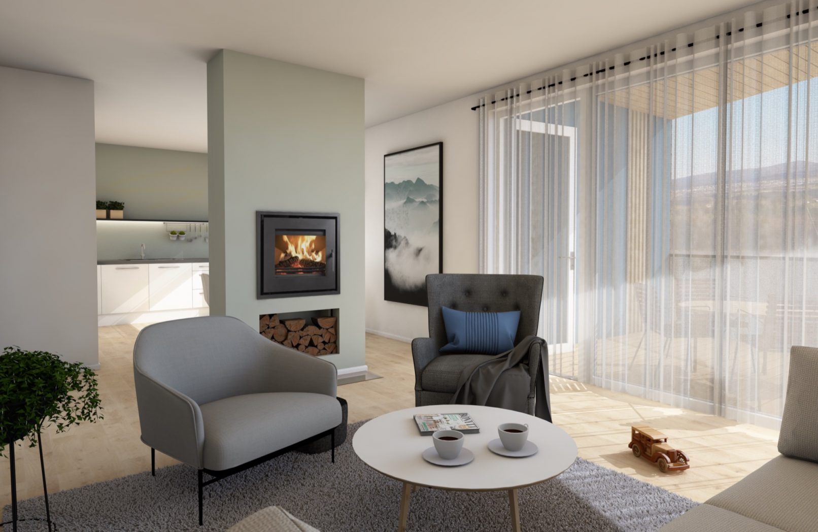 Du keturbučiai namai, Fræna komuna, Norvegija